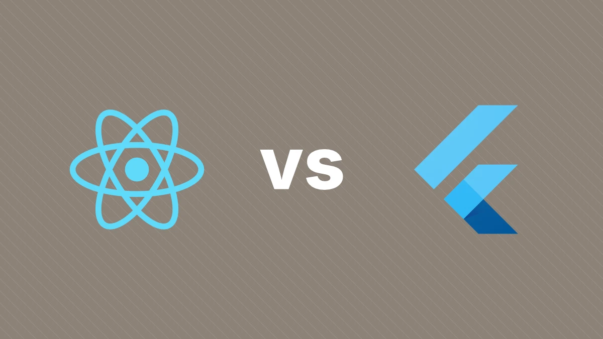 Feature Image für das Thema React Nativ vs Flutter